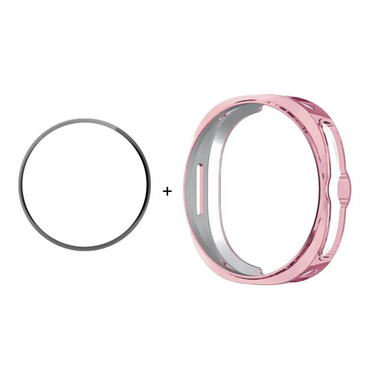 Housse souple en TPU électroplaqué ENKAY Hat-Prince 2-en-1 avec film souple PMMA à couverture complète, pour Samsung Galaxy Watch8 Classic 46mm
