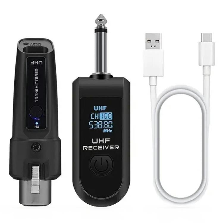 K1 Convertisseur micro dynamique filaire vers micro sans fil pour micro portable, 1 émetteur + 1 récepteur
