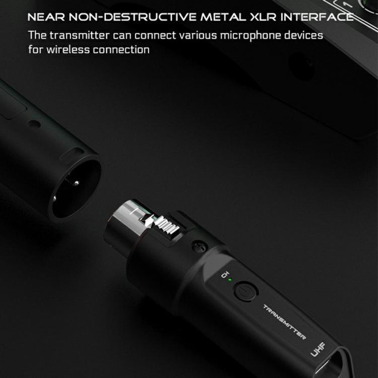 K1 Convertisseur micro dynamique filaire vers micro sans fil pour micro portable, 1 émetteur + 1 récepteur