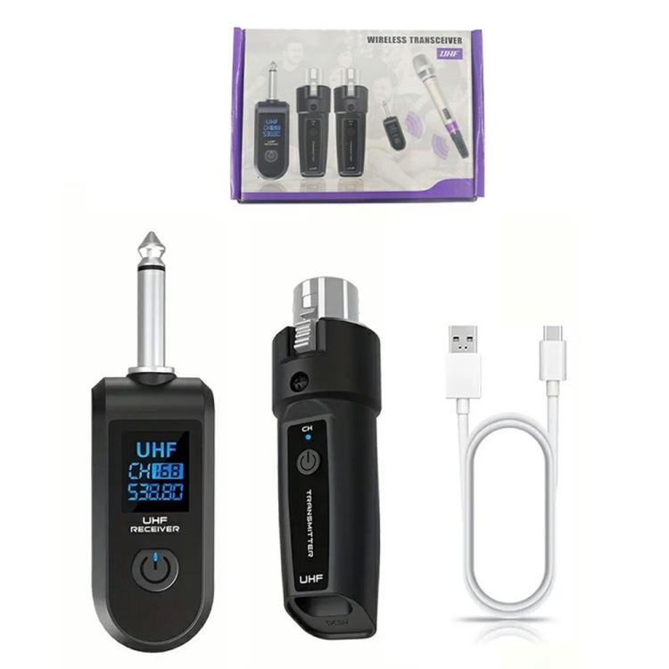 K1 Convertisseur micro dynamique filaire vers micro sans fil pour micro portable, 1 émetteur + 1 récepteur