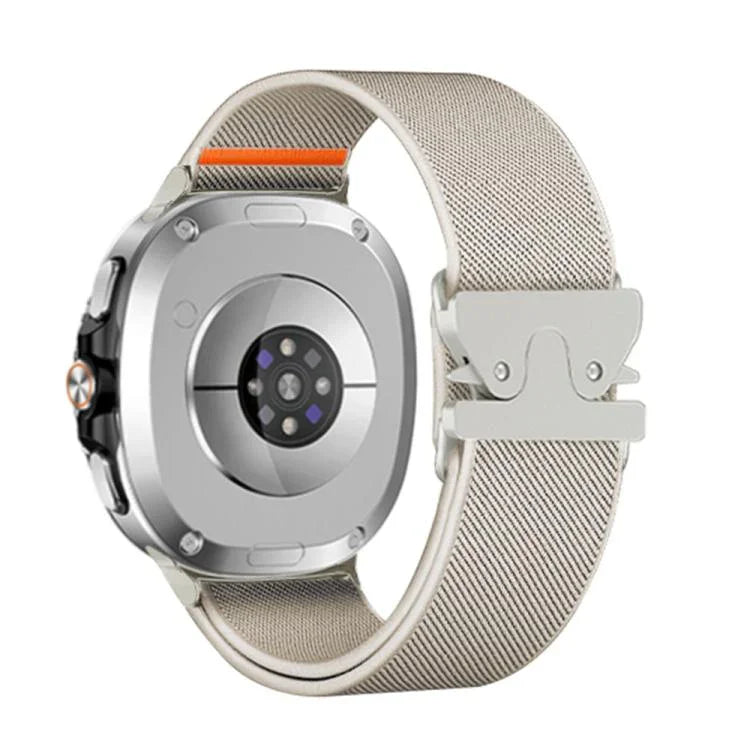 Bracelet de montre en nylon extensible à boucle parachute, pour Samsung Galaxy Watch8 / Watch8 Classic