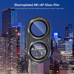 Film en verre trempé ENKAY pour objectif d'appareil photo, anti-reflet, en alliage d'aluminium brossé, pour iPhone 17