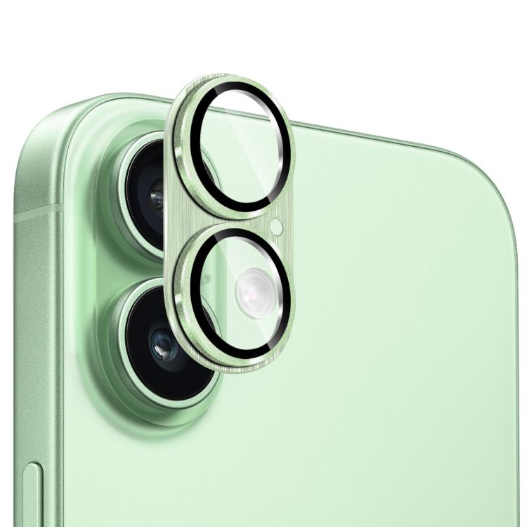 Film en verre trempé ENKAY pour objectif d'appareil photo, anti-reflet, en alliage d'aluminium brossé, pour iPhone 17