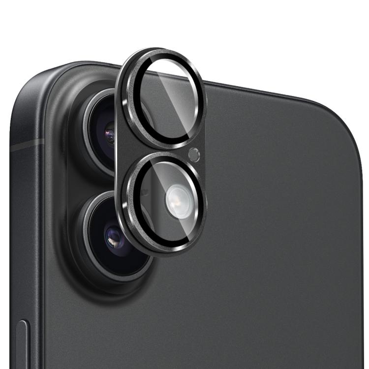 Film en verre trempé en alliage d'aluminium mat anti-reflet pour objectif d'appareil photo ENKAY, pour iPhone 17
