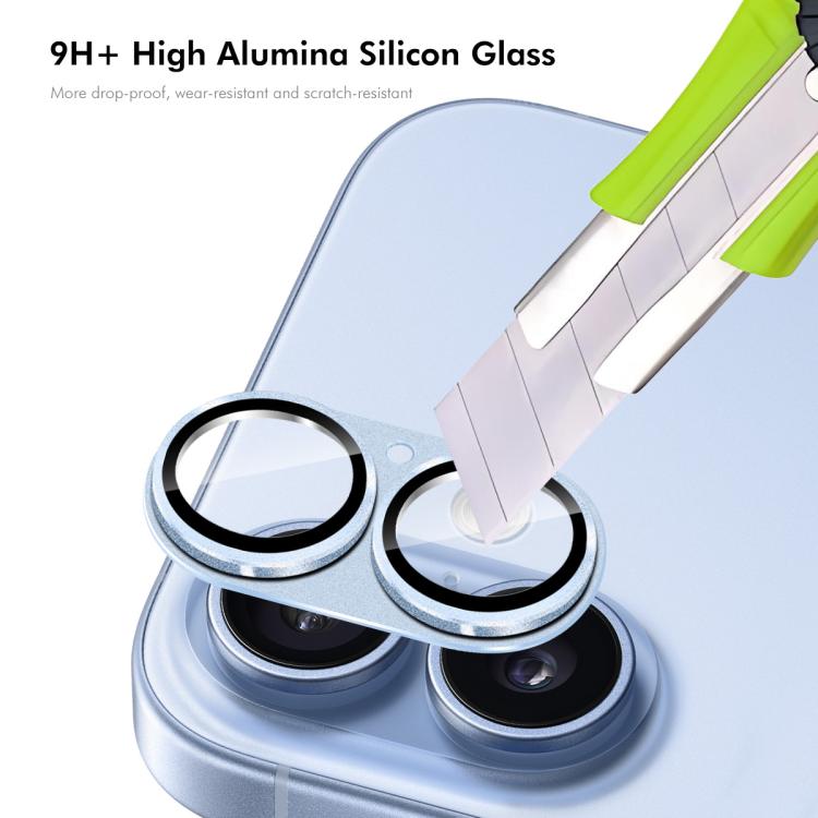Film en verre trempé en alliage d'aluminium mat anti-reflet pour objectif d'appareil photo ENKAY, pour iPhone 17