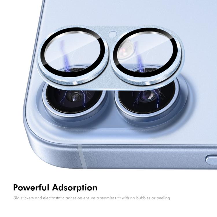 Film en verre trempé en alliage d'aluminium mat anti-reflet pour objectif d'appareil photo ENKAY, pour iPhone 17