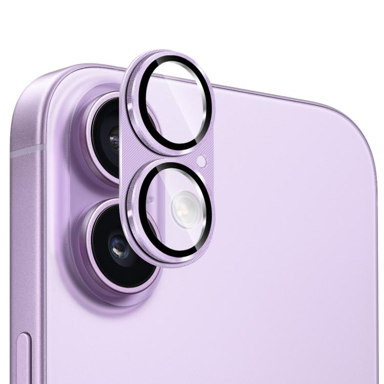 Film de protection d'objectif en verre trempé en alliage d'aluminium texturé ENKAY CD, pour iPhone 17
