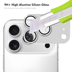 Film de protection d'objectif en verre trempé en alliage d'aluminium texturé ENKAY CD, pour iPhone 17 Pro Max, pour iPhone 17 Pro