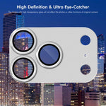 Film de protection d'objectif en verre trempé en alliage d'aluminium texturé ENKAY CD, pour iPhone 17 Pro Max, pour iPhone 17 Pro