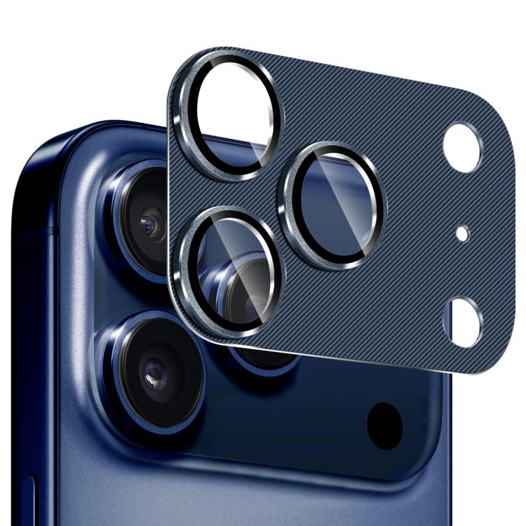 Film de protection d'objectif en verre trempé en alliage d'aluminium texturé ENKAY CD, pour iPhone 17 Pro Max, pour iPhone 17 Pro
