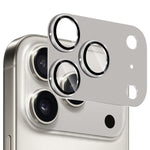 Film de protection d'objectif en verre trempé en alliage d'aluminium texturé ENKAY CD, pour iPhone 17 Pro Max, pour iPhone 17 Pro