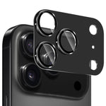Film de protection d'objectif en verre trempé en alliage d'aluminium texturé ENKAY CD, pour iPhone 17 Pro Max, pour iPhone 17 Pro