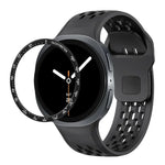 Cadran rapide et bracelet de montre en silicone à boucle inversée noire, pour Samsung Galaxy Watch8 44mm, pour Samsung Galaxy Watch8 40mm