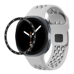 Cadran rapide et bracelet de montre en silicone à boucle inversée noire, pour Samsung Galaxy Watch8 44mm, pour Samsung Galaxy Watch8 40mm