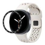 Cadran rapide et bracelet de montre en silicone à boucle inversée noire, pour Samsung Galaxy Watch8 44mm, pour Samsung Galaxy Watch8 40mm