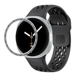 Cadran rapide et bracelet de montre en silicone à boucle inversée noire, pour Samsung Galaxy Watch8 44mm, pour Samsung Galaxy Watch8 40mm