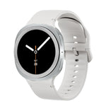Lunette à texture losanges et bracelet de montre en silicone cousu de couleur unie, pour Samsung Galaxy Watch8 44 mm, pour Samsung Galaxy Watch8 40 mm
