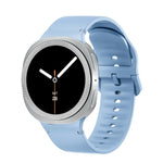 Lunette à texture losanges et bracelet de montre en silicone cousu de couleur unie, pour Samsung Galaxy Watch8 44 mm, pour Samsung Galaxy Watch8 40 mm