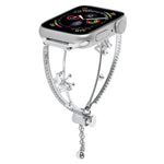 Bracelet de montre en zircon papillon incrusté de cuivre, compatible avec Apple Watch 46 mm / 49 mm / 45 mm / 44 mm et Apple Watch 42 mm / 41 mm / 40 mm / 38 mm