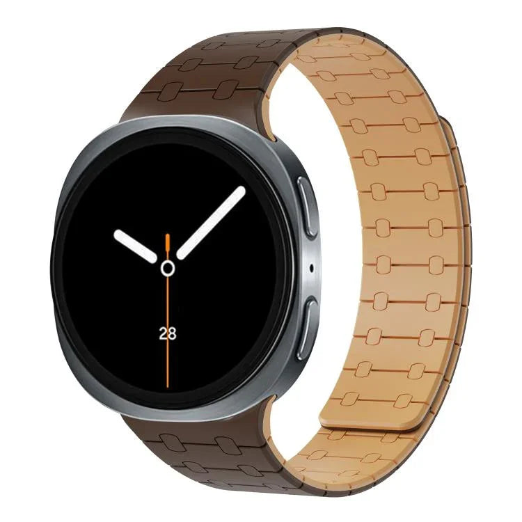 Bracelet de montre en silicone magnétique intégré, pour Samsung Galaxy Watch8 / Watch8 Classic