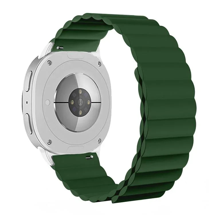 Bracelet de montre magnétique en silicone, pour Samsung Galaxy Watch8 / Watch8 Classic