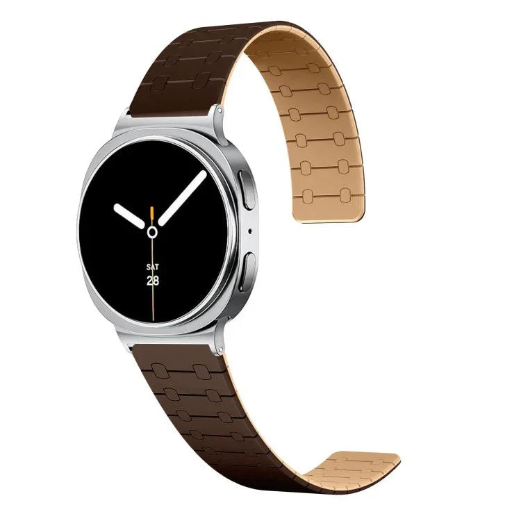 Bracelet de montre en silicone magnétique bicolore, pour Samsung Galaxy Watch8 / Watch8 Classic
