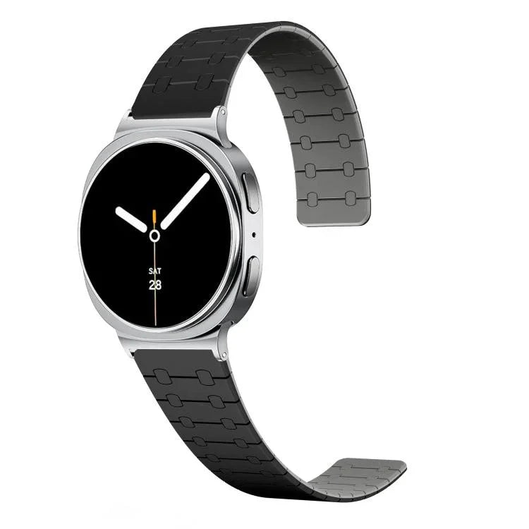 Bracelet de montre en silicone magnétique bicolore, pour Samsung Galaxy Watch8 / Watch8 Classic
