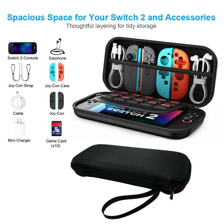 Sac de transport rigide portable en coque dure EVA pour Nintendo Switch 2