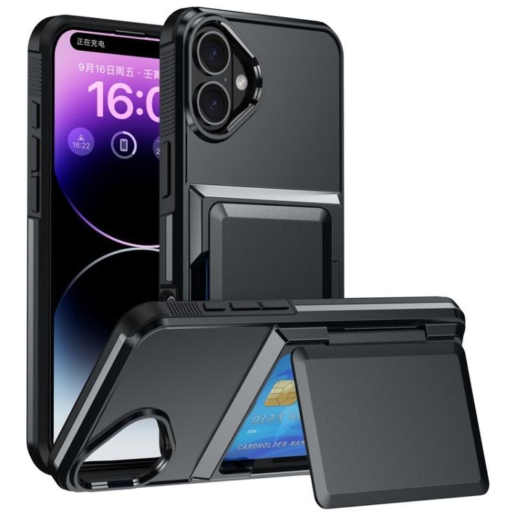 Étui de Téléphone Antichoc Kalebol Flip Card Wallet, Pour iPhone 17 Pro Max, Pour iPhone 17 Pro, Pour iPhone 17, Pour iPhone Air, Pour iPhone 16 Pro Max, Pour iPhone 16 Pro, Pour iPhone 16 Plus, Pour iPhone 16