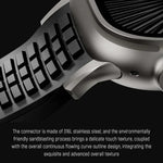 Bracelet de montre en silicone à boucle pliable et texture moletée, pour Apple Watch 46 mm / 49 mm / 45 mm / 44 mm
