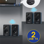 Pour émetteur audio Bluetooth 5.4 USB LE524 pour TV et PC, portée 50 m, adaptateur double connexion, LE524