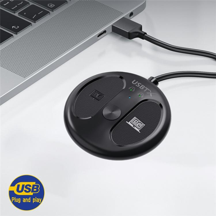 Pour émetteur audio Bluetooth 5.4 USB LE524 pour TV et PC, portée 50 m, adaptateur double connexion, LE524