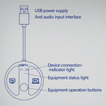 Pour émetteur audio Bluetooth 5.4 USB LE524 pour TV et PC, portée 50 m, adaptateur double connexion, LE524