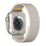 Bracelet de montre en nylon élastique à boucle unique réglable, compatible avec les Apple Watch 46 mm / 49 mm / 45 mm / 44 mm et 42 mm / 41 mm / 40 mm / 38 mm.