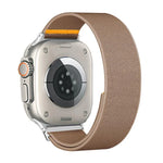 Bracelet de montre en nylon élastique à boucle unique réglable, compatible avec les Apple Watch 46 mm / 49 mm / 45 mm / 44 mm et 42 mm / 41 mm / 40 mm / 38 mm.