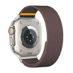 Bracelet de montre en nylon élastique à boucle unique réglable, compatible avec les Apple Watch 46 mm / 49 mm / 45 mm / 44 mm et 42 mm / 41 mm / 40 mm / 38 mm.