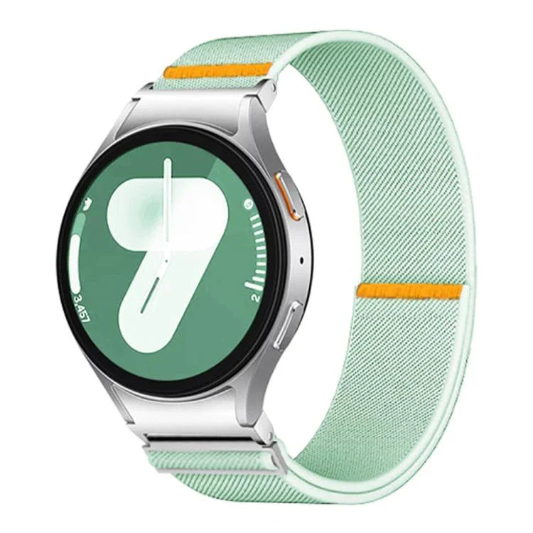 Bracelet de montre élastique en nylon à boucle unique réglable, pour Samsung Galaxy Watch FE / 7 / 6 / 5 / 4