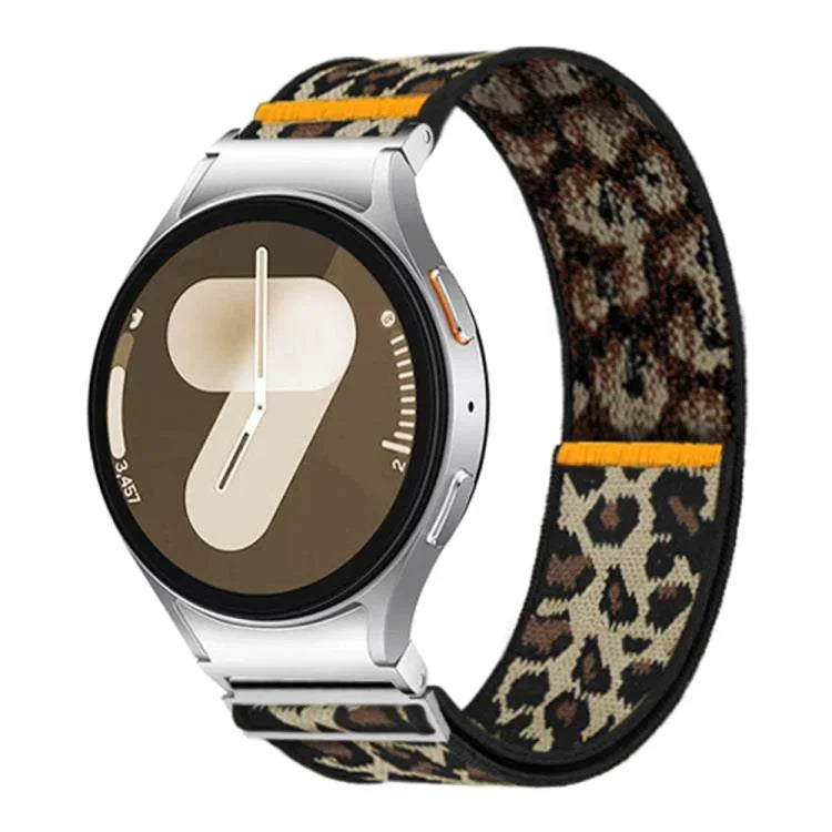 Adjustable Single Loop Elastic Nylon Watch Band, For Samsung Galaxy Watch FE / 7 / 6 / 5 / 4