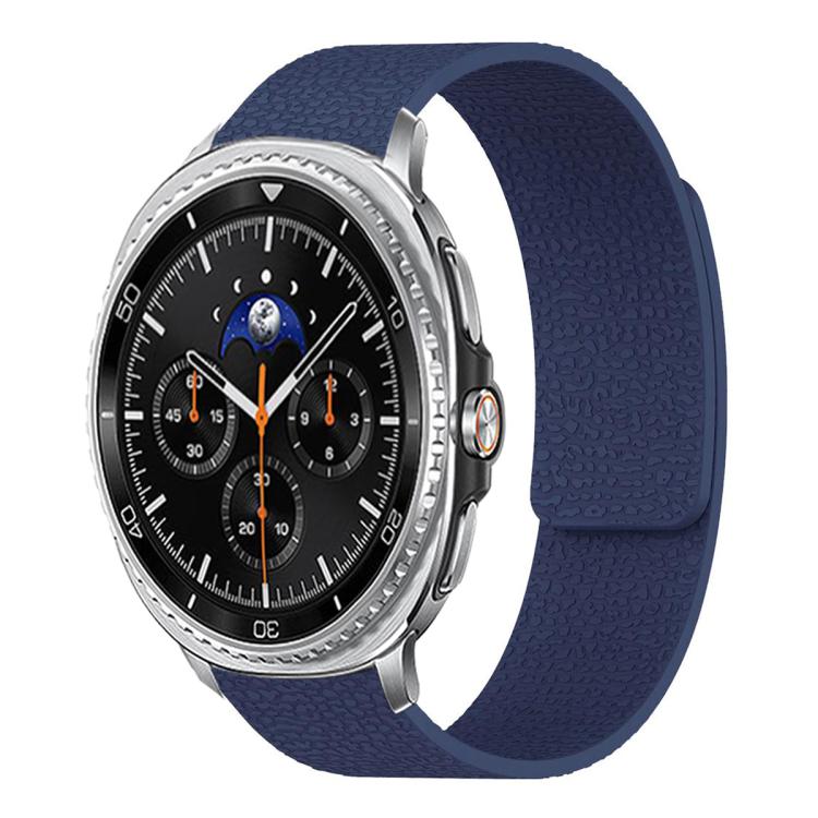 Bracelet de montre en silicone magnétique doux texturé Litchi, Pour Samsung Galaxy Watch Ultra 47mm / Ultra 2025, Pour Samsung Galaxy Watch8 / 8 Classic