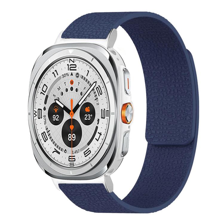 Bracelet de montre en silicone magnétique doux texturé Litchi, Pour Samsung Galaxy Watch Ultra 47mm / Ultra 2025, Pour Samsung Galaxy Watch8 / 8 Classic