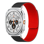 Bracelet de montre en silicone magnétique doux texturé Litchi, Pour Samsung Galaxy Watch Ultra 47mm / Ultra 2025, Pour Samsung Galaxy Watch8 / 8 Classic