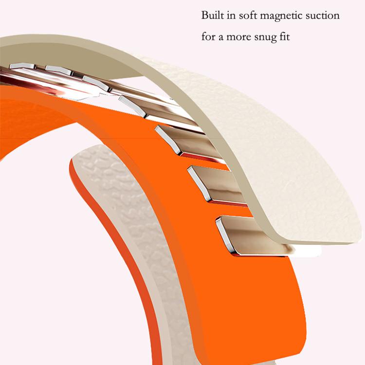 Bracelet de montre en silicone magnétique doux texturé Litchi, Pour Samsung Galaxy Watch Ultra 47mm / Ultra 2025, Pour Samsung Galaxy Watch8 / 8 Classic