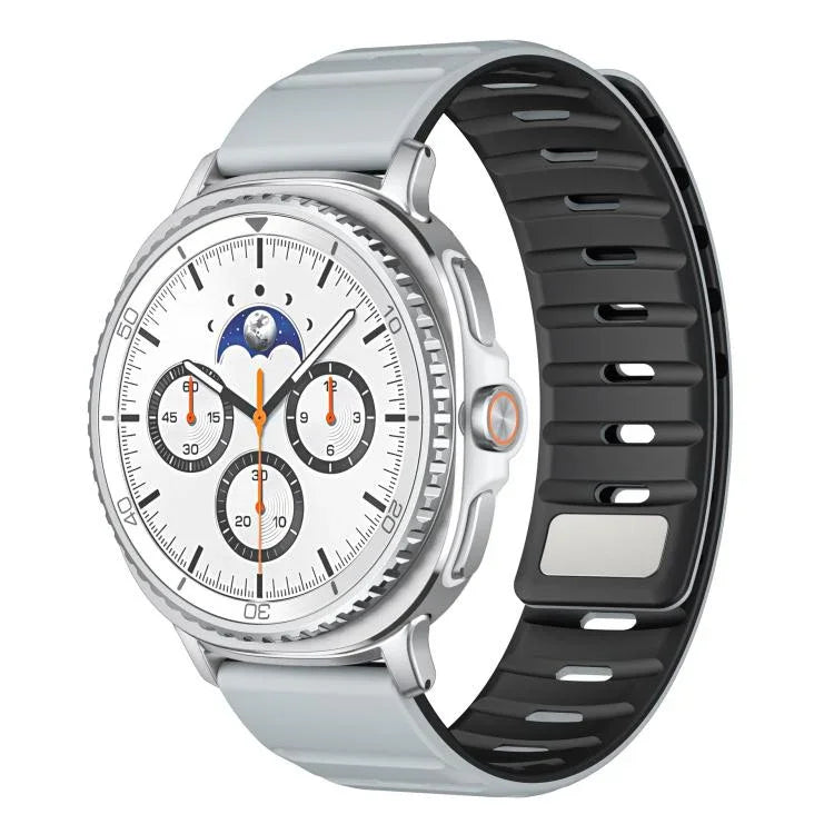 Bracelet de montre magnétique en silicone Norman, pour Samsung Galaxy Watch8 / Watch8 Classic