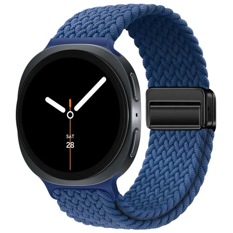 Bracelet de montre en nylon tressé à boucle magnétique, pour Samsung Galaxy Watch8 / Watch8 Classic