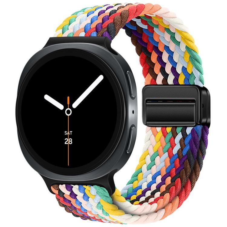 Bracelet de montre en nylon tressé à boucle magnétique, pour Samsung Galaxy Watch8 / Watch8 Classic