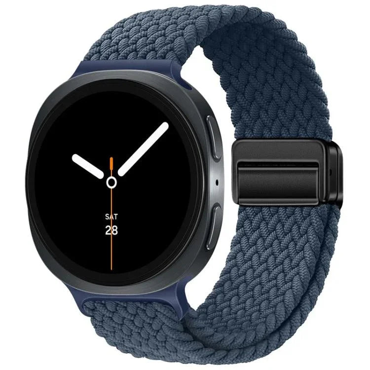 Bracelet de montre en nylon tressé à boucle magnétique, pour Samsung Galaxy Watch8 / Watch8 Classic