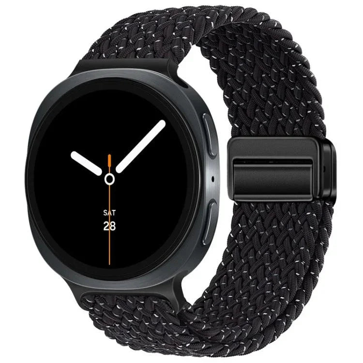 Bracelet de montre en nylon tressé à boucle magnétique, pour Samsung Galaxy Watch8 / Watch8 Classic