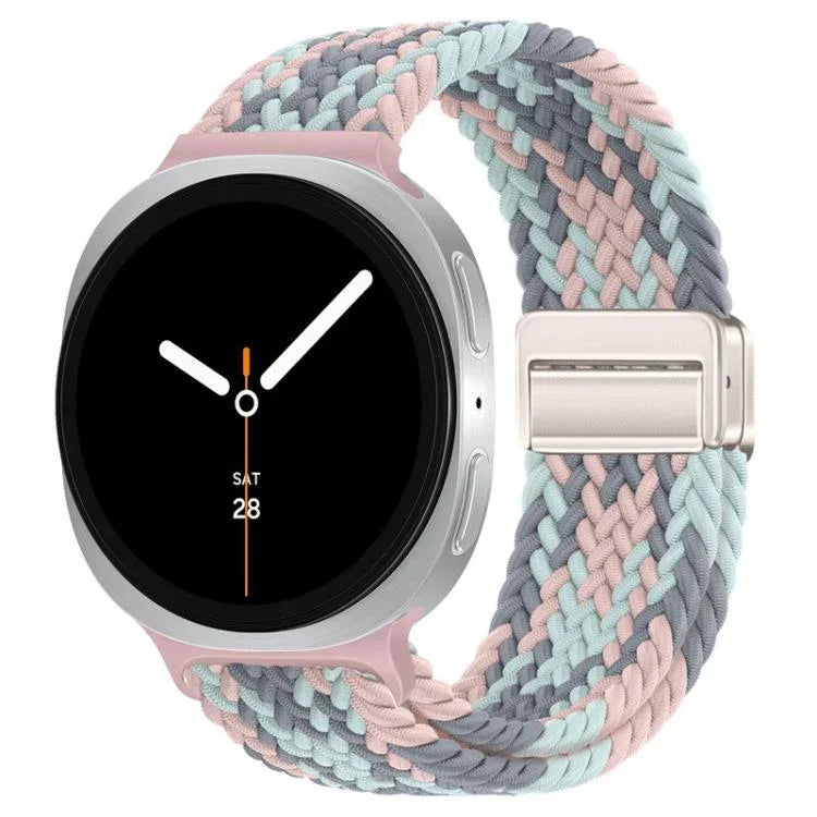 Bracelet de montre en nylon tressé à boucle magnétique, pour Samsung Galaxy Watch8 / Watch8 Classic