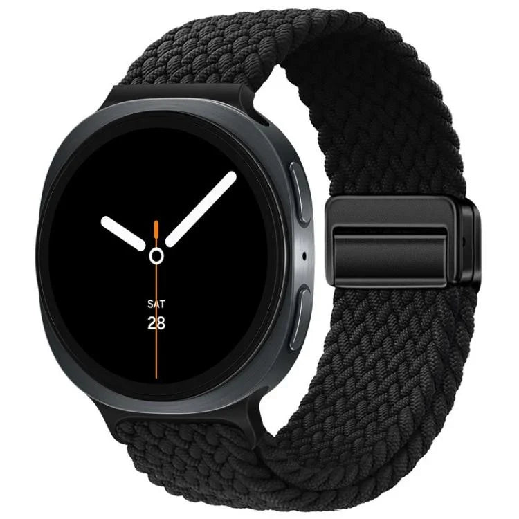 Bracelet de montre en nylon tressé à boucle magnétique, pour Samsung Galaxy Watch8 / Watch8 Classic