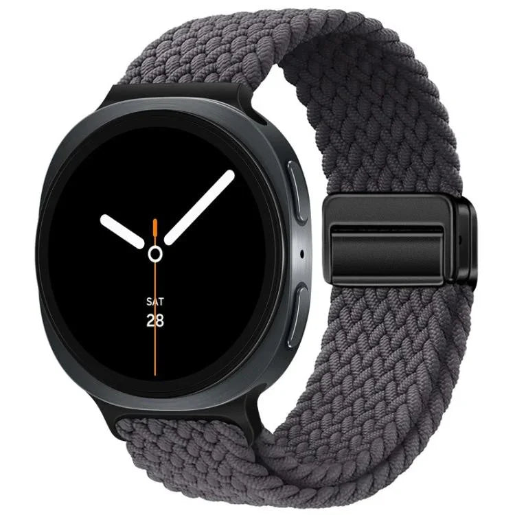 Bracelet de montre en nylon tressé à boucle magnétique, pour Samsung Galaxy Watch8 / Watch8 Classic